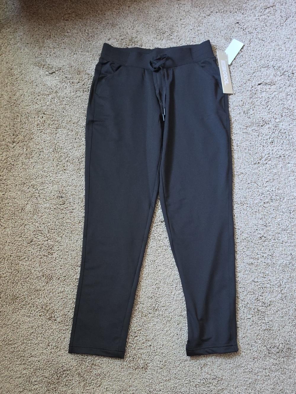 Everyday Black Drawstring Jogger Pants